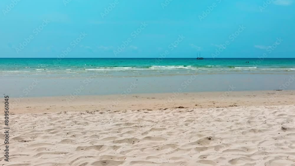 Aerial view of background for summer vacation concept. Nature of the beach and sea, summer with sunlight, sandy beach The sparkling sea water Aerial view of background for summer vacation concept. Nature of the beach and sea, summer with sunlight, sandy beach The sparkling sea water