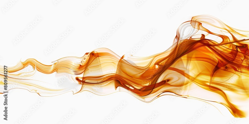 A long, curvy line of orange and white with a lot of dots A long, curvy line of orange and white with a lot of dots