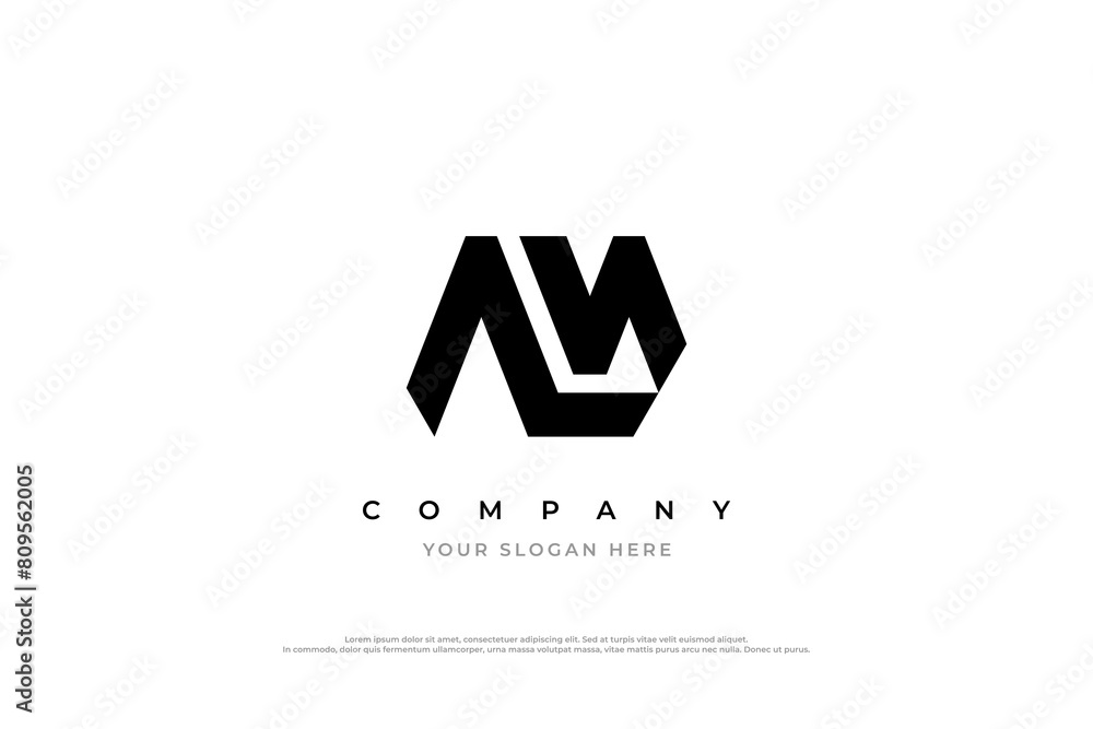 AM Logo or M Logo Design AM Logo or M Logo Design