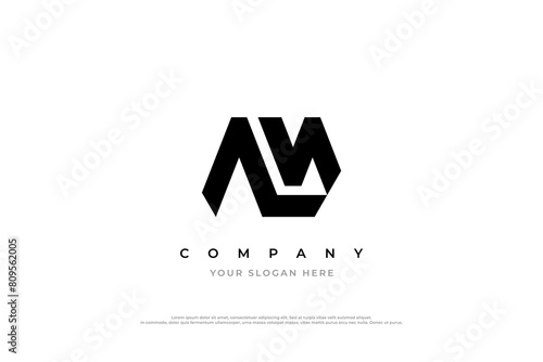AM Logo or M Logo Design