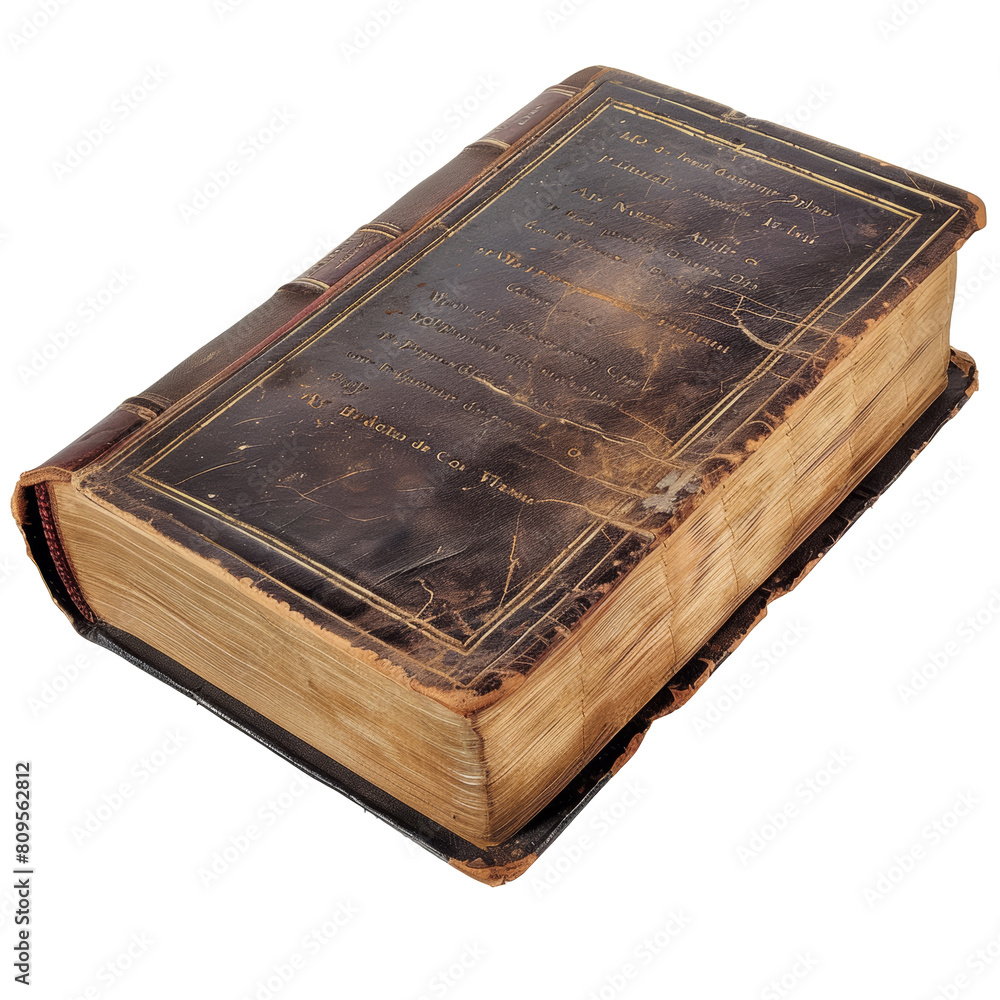 Old book isolated on transparent background. Old book isolated on transparent background.