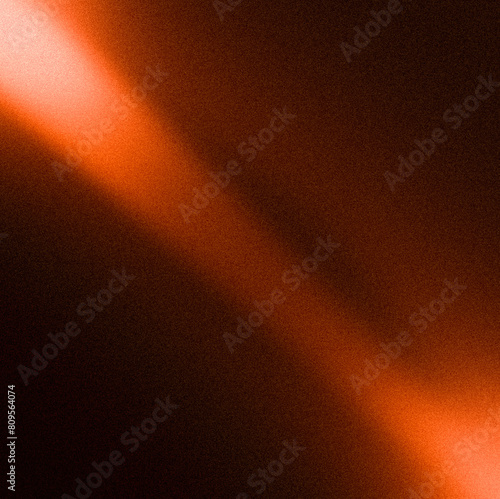 Orange streamers, black background, abstract pattern, gradient  grain noise texture  product backdrop design illustration