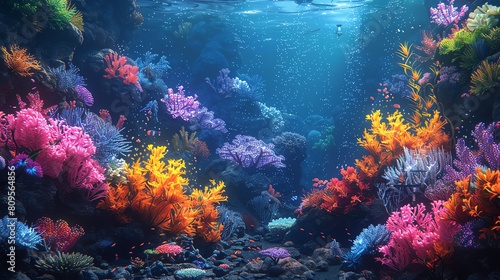 coral reef and fishes © idea24Club