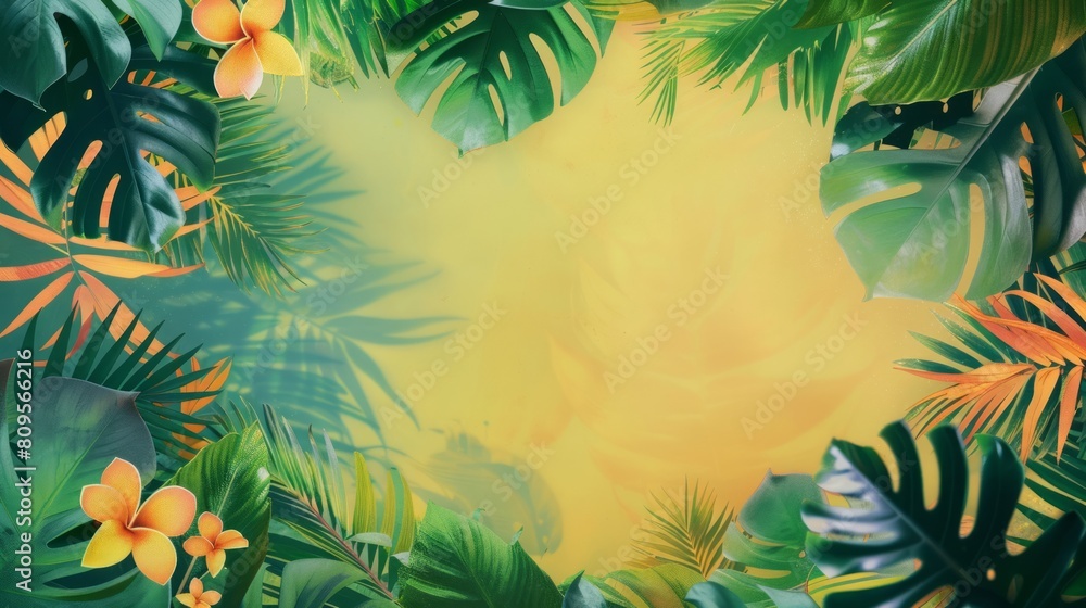 Summer Tropical Vibes Background Summer Tropical Vibes Background