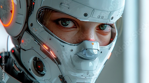  Futuristic high-definition digital fusion, clever integration of artificial intelligence, machine learning, and big data elements in a high-tech style, science, artificial intelligence technology, in