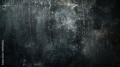 Grunge black metal texture with scratches