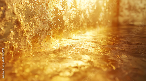 Luxurious golden particle background  abstract graphic poster PPT background