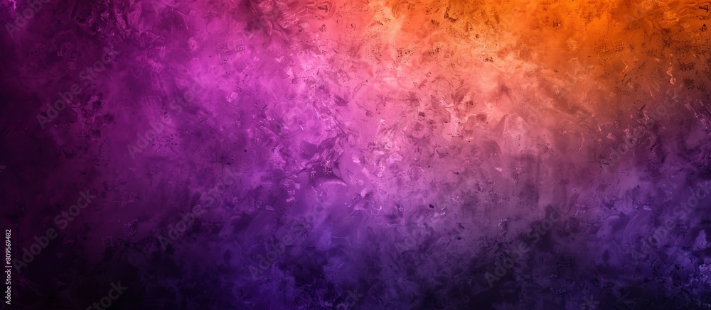  colorful gradient background with soft purple, orange and pink tones, grainy texture, dark shadows, hyper realistic in the style of black