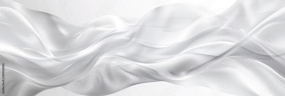 Obraz premium White abstract background with smooth lines. illustration for your design