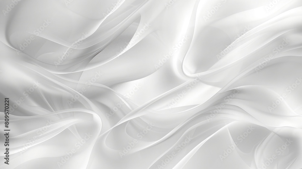 Naklejka premium White abstract background with smooth lines. illustration for your design