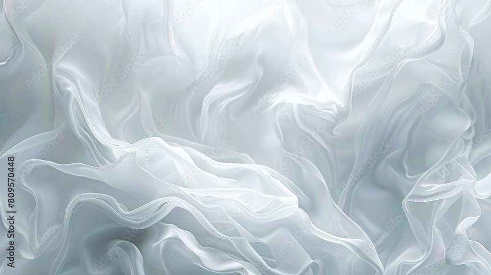 Fototapeta premium White abstract background with smooth lines. illustration for your design