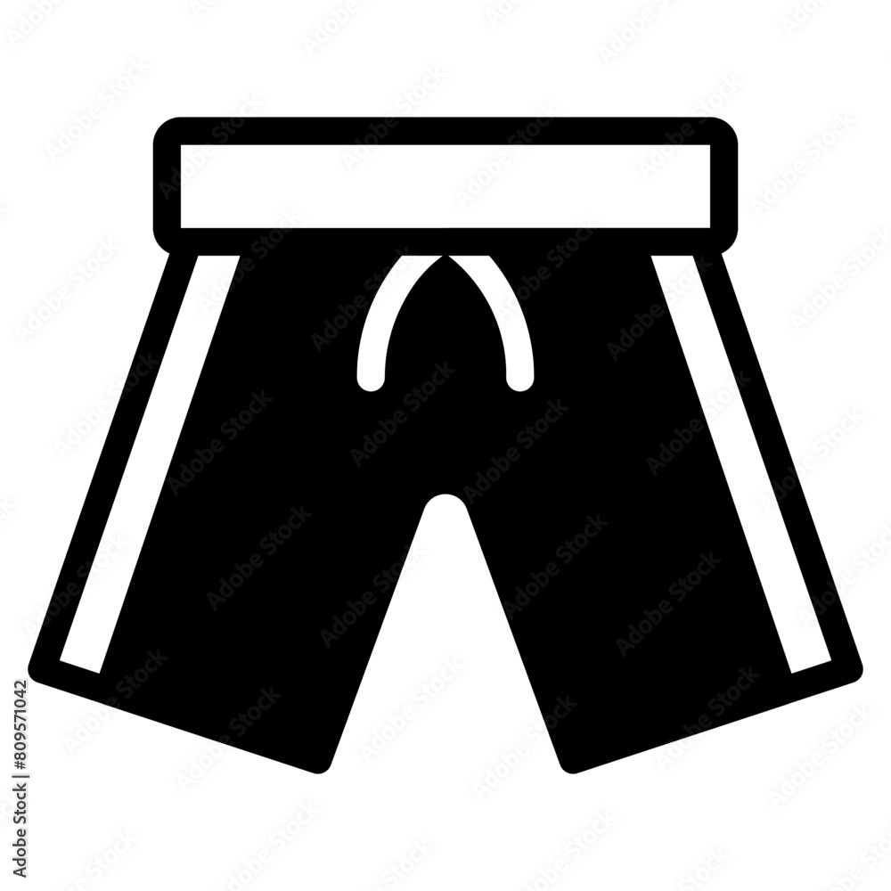Swim beach short icon. Swim beach short icon.