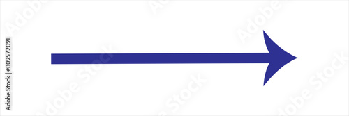 blue long arrow