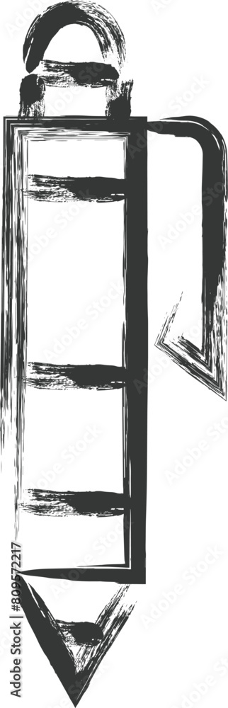 文房具関連の筆書き単品イラスト ボールペン 文房具関連の筆書き単品イラスト ボールペン