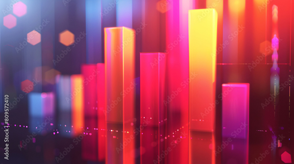 Financial data curve chart, financial technology themed big data analysis bar chart background Financial data curve chart, financial technology themed big data analysis bar chart background