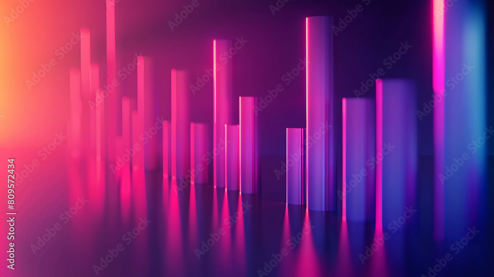 Financial data curve chart, financial technology themed big data analysis bar chart background Financial data curve chart, financial technology themed big data analysis bar chart background