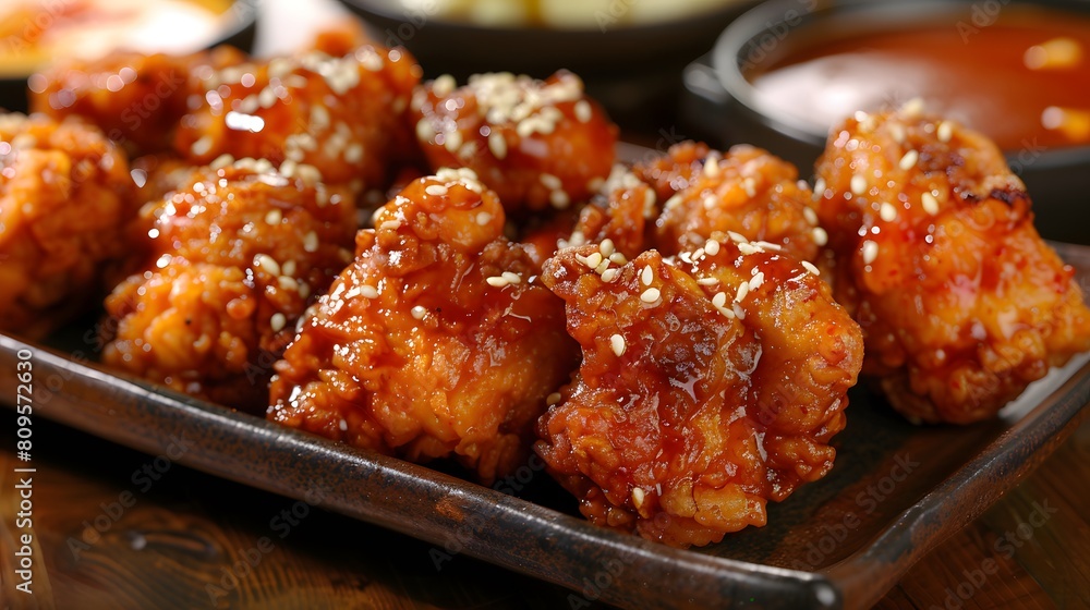 A Platter of Ten Chicken Pieces Fried to Crispy, Golden Perfection A Platter of Ten Chicken Pieces Fried to Crispy, Golden Perfection