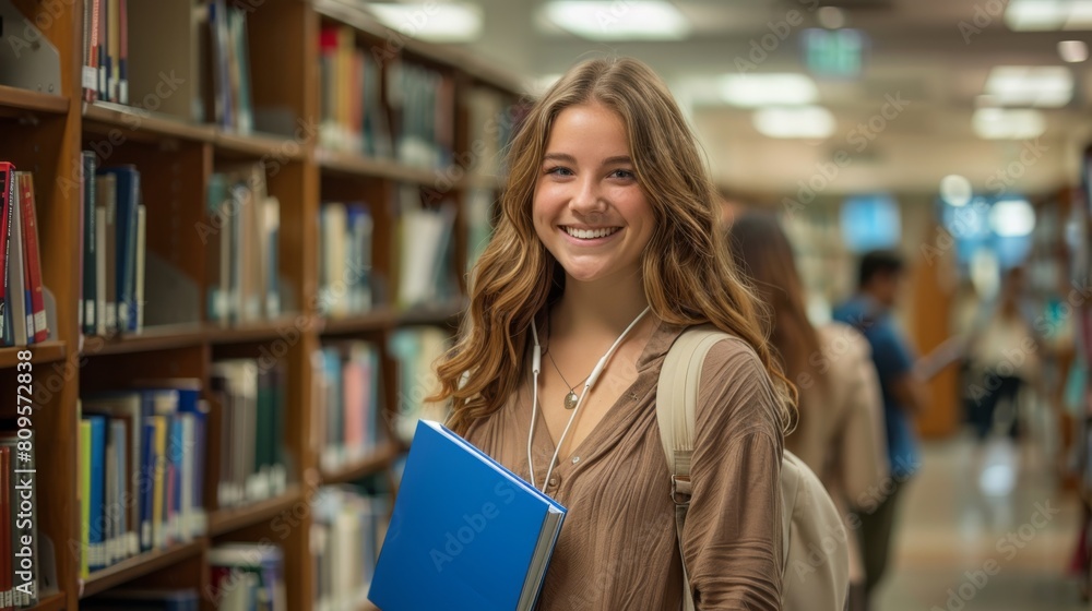 A Cheerful Student Holding Book A Cheerful Student Holding Book