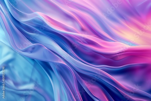 Dynamic Product Shot with Vibrant Gradient Background Shifting from Pastel Blues to Purples