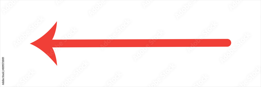 Blue horizontal straight arrow. Thin long arrow vector icon. Right thin line, blue cursor, horizontal arrow long Blue horizontal straight arrow. Thin long arrow vector icon. Right thin line, blue cursor, horizontal arrow long