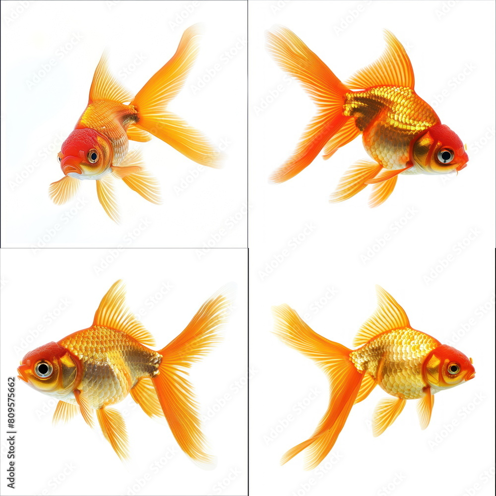 goldfish on white background goldfish on white background