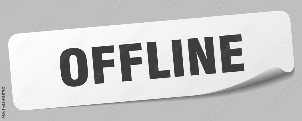 offline sticker. offline label offline sticker. offline label