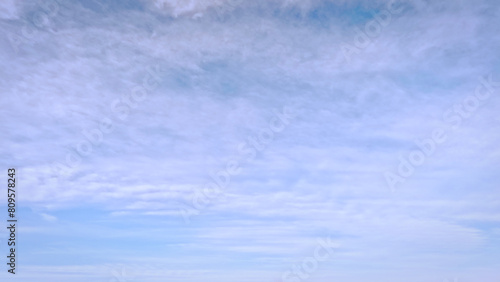 beautiful big clouds in the blue sky background - photo of nature