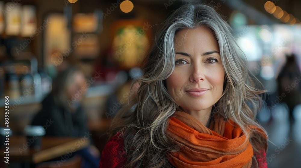 An 35 year old office chubby lady sitting in a new york office having a coffee An 35 year old office chubby lady sitting in a new york office having a coffee