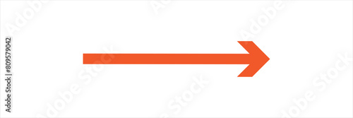 long red arrow pointing right icon vector illustration eps 10