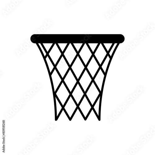 basketball basket icon isolated on white background.