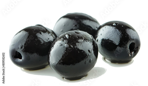 black Olives isolated on a transparent background