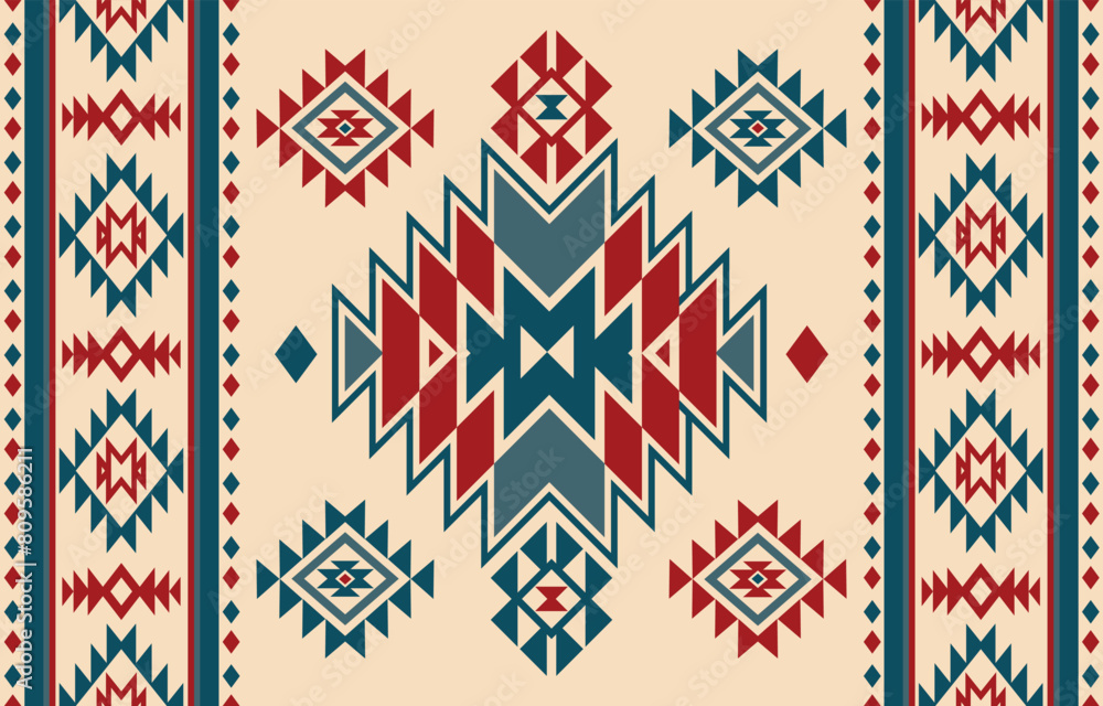Native pattern american tribal indian ornament pattern geometric ethnic textile texture tribal aztec pattern navajo mexican fabric seamless Vector decoration fashion Native pattern american tribal indian ornament pattern geometric ethnic textile texture tribal aztec pattern navajo mexican fabric seamless Vector decoration fashion