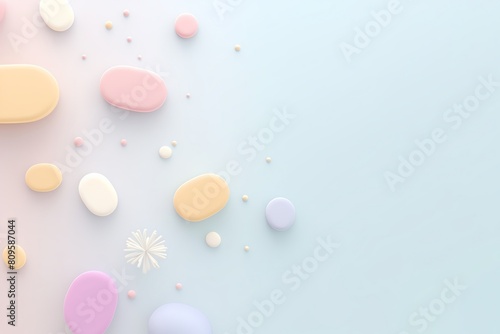 Abstract background of bacteria, gram negative bacteria, Pastel color style.