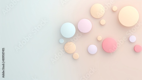 Abstract background of micrococcus, micrococcus bacteria, Pastel color style. photo