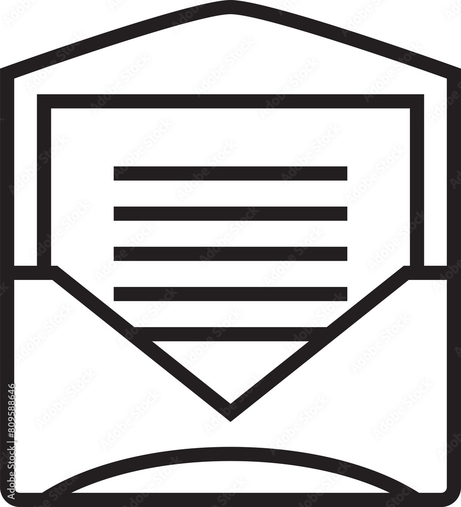 Newsletter Line Icon Newsletter Line Icon