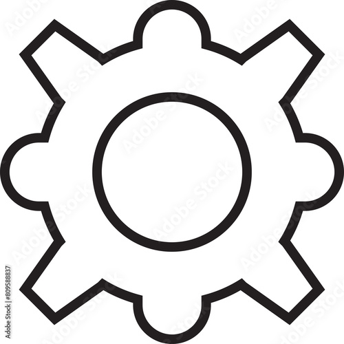 Gear Line Icon