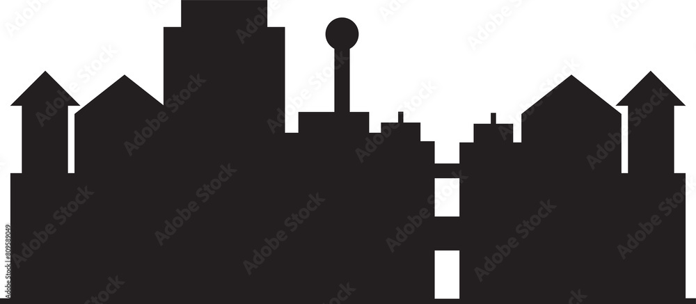 City Skyline Silhouette City Skyline Silhouette