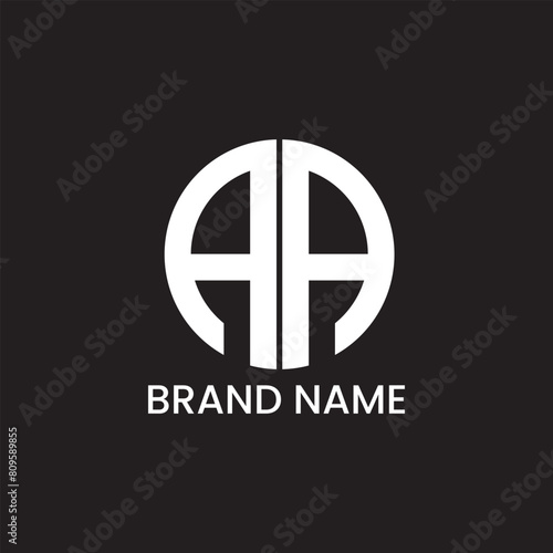 AA initial letter logo for company