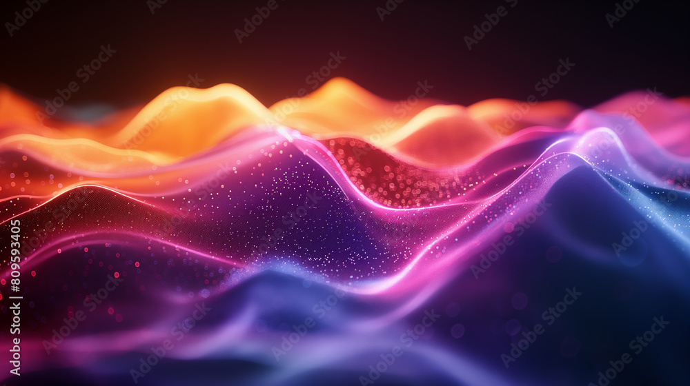 Illustrations, graphic lines, sound waves, realistic and sharp 4k ,Abstract background neon light Bright Wave, digital art style energy. Illustrations, graphic lines, sound waves, realistic and sharp 4k ,Abstract background neon light Bright Wave, digital art style energy.