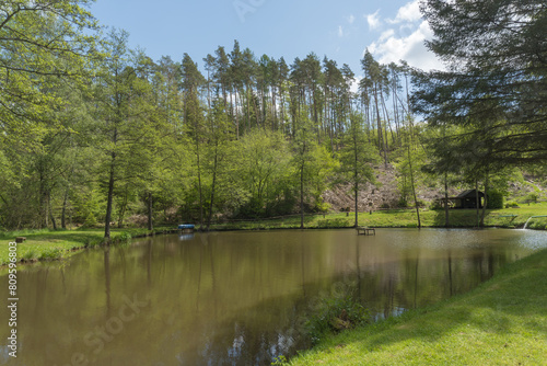 River called Nuhne near the german village called Schreufa photo