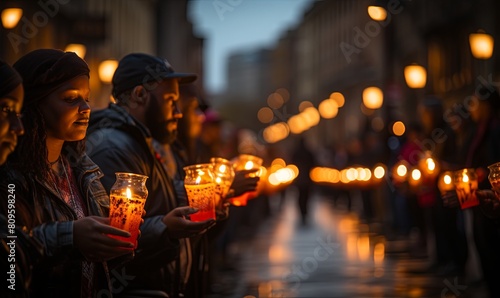 Group of People Holding Candles