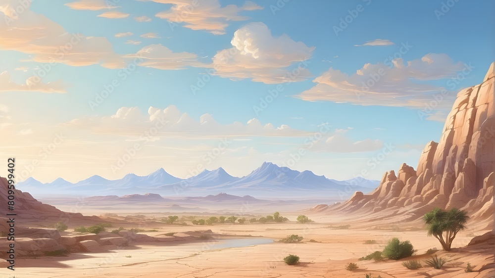 Fototapeta premium desert scenery featuring desert