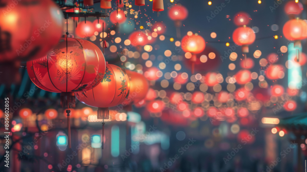 A banner with the atmosphere of the Chinese New Year. A banner with the atmosphere of the Chinese New Year.