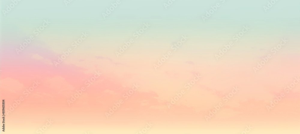 Soft Pastel Sunrise Clouds Background
