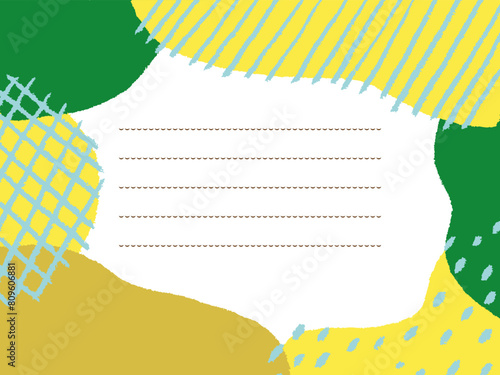 緑系のレトロモダンな背景素材