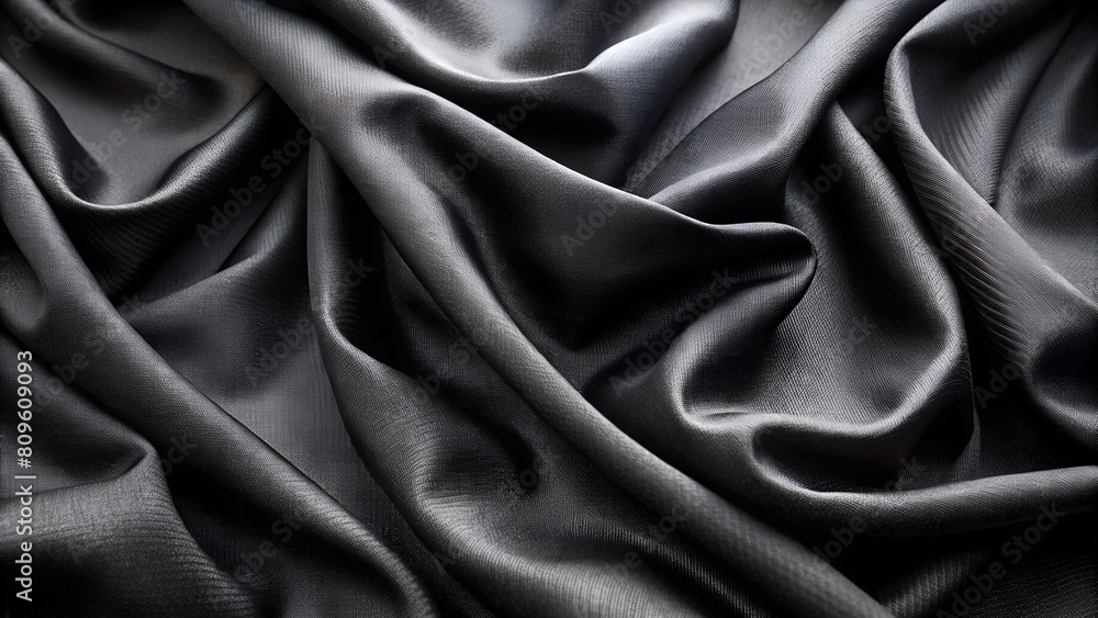Obraz premium Black fabric background.