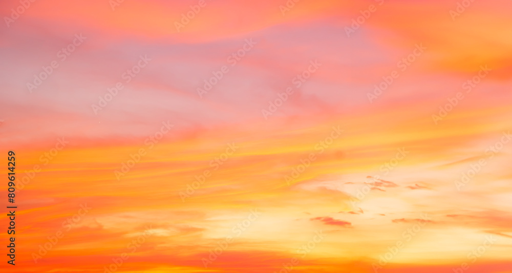 Gradient Overlay Orange Sky Evening Sunset Sunrise Pastel Soft Effect Background Pattern Abstract Texture Design Summer Nature Spring Light Beauty Template  Yellow Color Wallpaper Tropical Colorful.