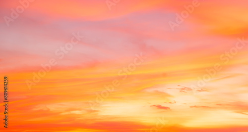 Gradient Overlay Orange Sky Evening Sunset Sunrise Pastel Soft Effect Background Pattern Abstract Texture Design Summer Nature Spring Light Beauty Template Yellow Color Wallpaper Tropical Colorful.