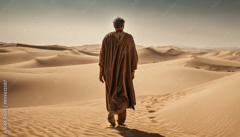 person in desert