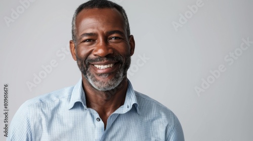 A Smiling Confident Mature Man